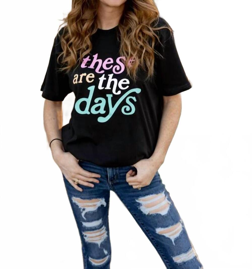 NEW JADELYNN BROOKE these are the days short sleeve top - plus in midnight
